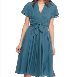Gal Meets Glam Jane Tie Waist Dress, in SEA BLUE